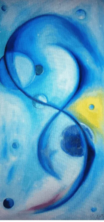 Tableau « L’ADN dans l’espace » de Sylvaine Lafay