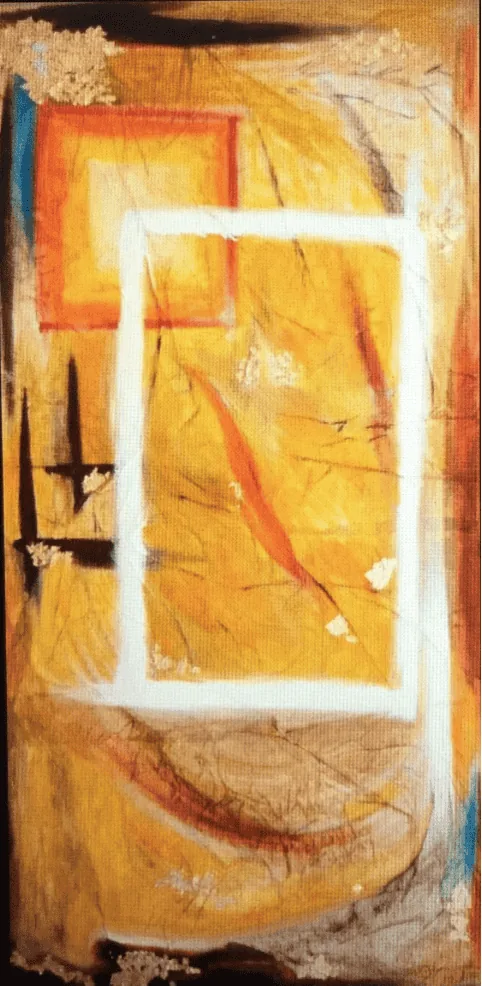 Tableau « Géofondu » de Sylvaine Lafay